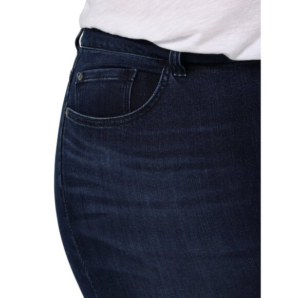 Lee Women's Plus High Rise Skinny Jean, Size 26 (WM), Slim Fit, Dark Wash Demin - Picture 5 of 5
